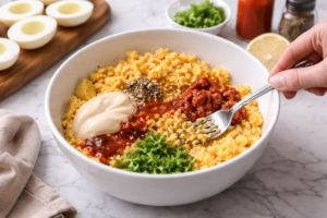 Bloody Mary Deviled Eggs Recipe