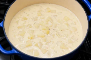 Simmering Creamy Potato Soup