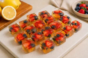 Gelatin Weight Loss Recipe (Step 6: Cut into Cubes)