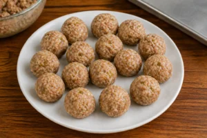 Hot Cheeto Boudin Balls Recipe Step 2: Shape Balls