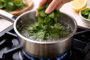 Lemon Balm Recipe for Weight Loss: Add lemon balm leaves