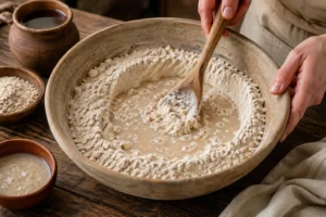 Medieval Bread Recipe Step 1: Mix Ingredients
