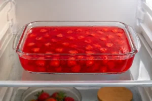 Pink Gelatin Recipe: Chill the Mixture