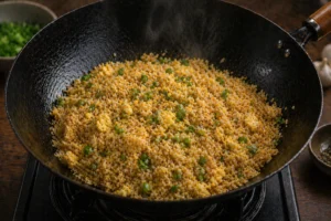 Uncle Roger Fried Rice Recipe Step 7: Final Toss and Serve