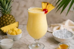 Virgin Pina Colada Recipe Step 4: Serve and Enjoy
