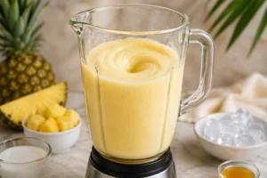 Virgin Pina Colada Recipe Step 2: Blend Until Smooth