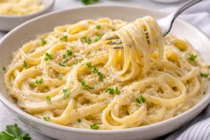 creamy alfredo pasta without cream final dish