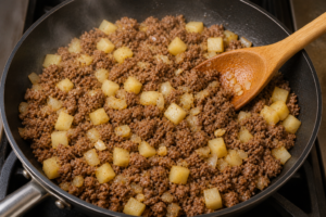 Beef and Cheese Empanada Recipe Step 2 Cook the Filling