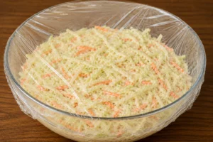 Chilled Coleslaw Ready to Refrigerate