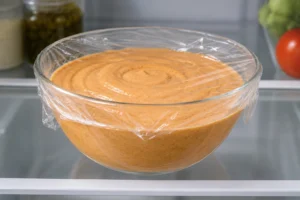 Chilling Burgerville Sauce Before Serving