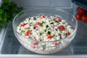 Chilling Cottage Cheese Salad Before Serving