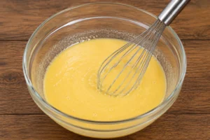 Combining Wet Brownie Ingredients