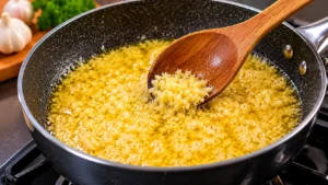 Cooking Garlic in Butter