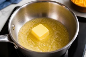 Culver's Cheese Sauce Recipe Step 1 Melt the Butter