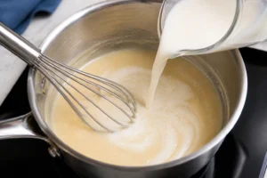 Culver's Cheese Sauce Recipe Step 3 Add the Milk
