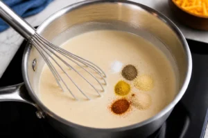 Culver's Cheese Sauce Recipe Step 4 Season the Sauce