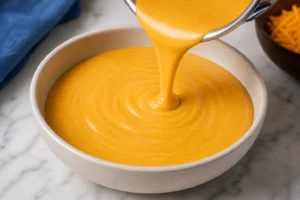 Culver's Cheese Sauce Recipe Step 6 Serve Warm