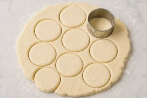 Cutting Biscuit Shapes from Dough