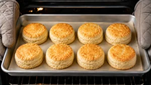 Folding Biscuit Dough on Countertop