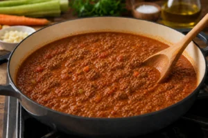 Gordon Ramsay’s Spaghetti Bolognese Recipe Step 4 Add Liquids