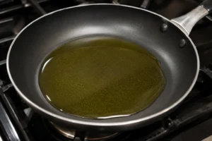 Heating Olive Oil in a Skillet