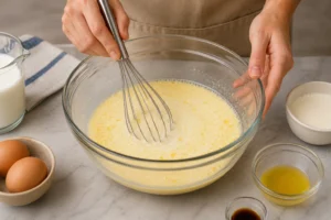IHOP Waffle Recipe Step 2 Mix Wet Ingredients