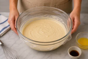IHOP Waffle Recipe Step 4 Rest The Batter