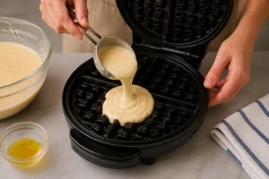 IHOP Waffle Recipe Step 6 Cook The Waffles