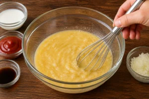 Joanna Gaines Meatloaf Recipe Step 2 Mix the Wet Ingredients