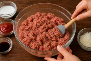 Joanna Gaines Meatloaf Recipe Step 4 Combine with Ground Beef