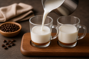 McDonald’s Caramel Macchiato Recipe Step 4 Pour the Milk