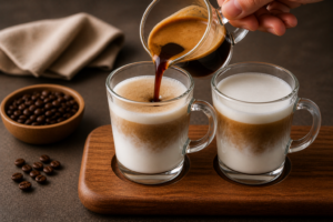 McDonald’s Caramel Macchiato Recipe Step 5 Add Espresso