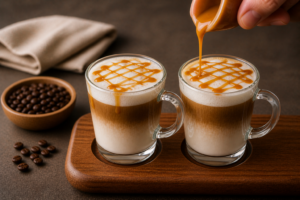 McDonald’s Caramel Macchiato Recipe Step 6 Finish with Caramel