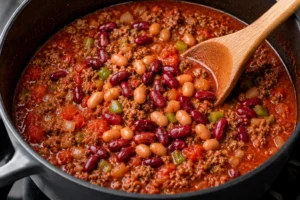 Mixing Beans into the Chili