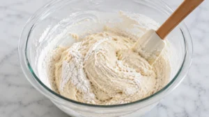 Mixing Dough for Homemade Flatbread