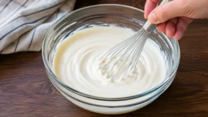 Mixing the Creamy Ranch Base