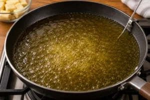 Olive Garden Italian Donuts Recipe Step 5 Heat the Oil