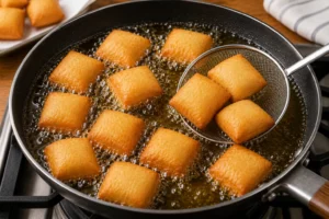 Olive Garden Italian Donuts Recipe Step 6 Fry the Donuts