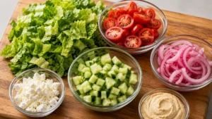 Preparing Fresh Mediterranean Vegetables