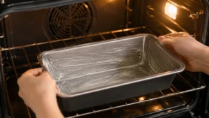 Preparing the Loaf Pan and Oven
