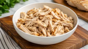 Preparing the Shredded Chicken