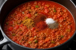 Seasoning the Runza Chili