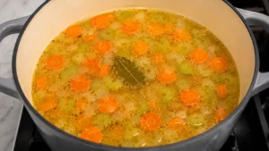 Simmering Homemade Soup Base