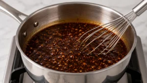 Simmering the Sauce Mixture