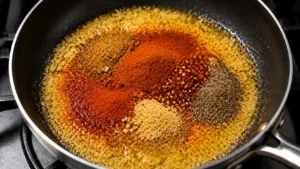 Adding Cajun Seasonings and Spices