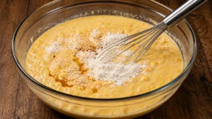 Adding Dry Ingredients to the Mixture