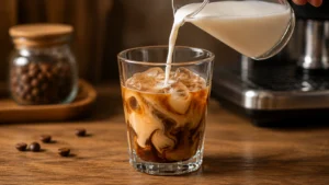 Adding Milk to the Coffee Mixture