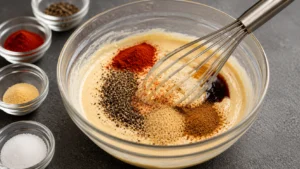 Adding Spices to the Pepper Sauce Mixture