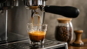 Brewing Fresh Espresso for 7 Brew Brunette
