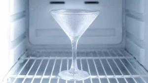 Chilling the Martini Glass Before Mixing